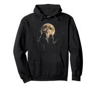Loup Hibou au Clair de Lune Wildlife Night Forest Nature Sweat à Capuche