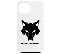 Loup Humoristique « Howl of a Girl » pour Femmes ou Filles Coque pour iPhone 13