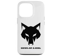 Loup Humoristique « Howl of a Girl » pour Femmes ou Filles Coque pour iPhone 13 Pro