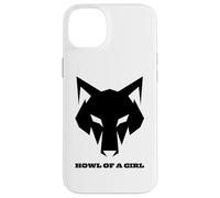 Loup Humoristique « Howl of a Girl » pour Femmes ou Filles Coque pour iPhone 14 Plus