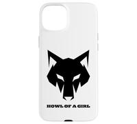 Loup Humoristique « Howl of a Girl » pour Femmes ou Filles Coque pour iPhone 15 Plus