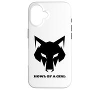 Loup Humoristique « Howl of a Girl » pour Femmes ou Filles Coque pour iPhone 16