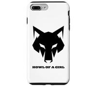 Loup Humoristique « Howl of a Girl » pour Femmes ou Filles Coque pour iPhone 7 Plus/8 Plus