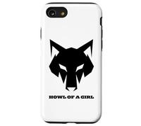Loup Humoristique « Howl of a Girl » pour Femmes ou Filles Coque pour iPhone SE (2020) / 7/8