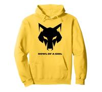 Loup Humoristique « Howl of a Girl » pour Femmes ou Filles Sweat à Capuche