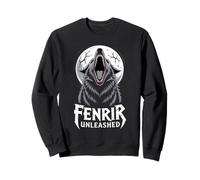 Loup Hurlant Fenrir Loup Mythologie Nordique Celtique Sweatshirt
