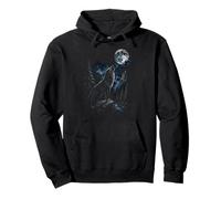 Loup Hurlant Lune forêt Arbres Faune Nature Art extérieur Sweat à Capuche