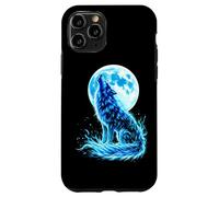 Loup Hurlant Lune Pleine Éclat Coque pour iPhone 11 Pro