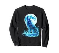 Loup Hurlant Lune Pleine Éclat Sweatshirt