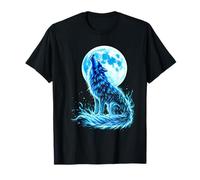 Loup Hurlant Lune Pleine Éclat T-Shirt
