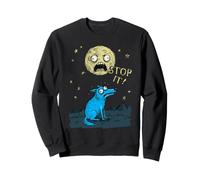 Loup Hurlant Moon Stop It Cartoon Funny Sweatshirt