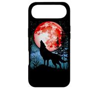 Loup Hurlant Sang Rouge Lune Galaxie étoile Nuit Coque pour iPhone Air
