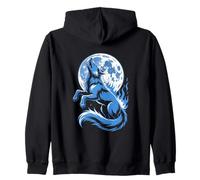 Loup Hurlant sous La Lune Pleine Sweat à Capuche