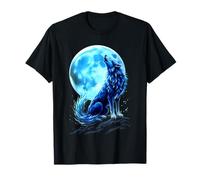 Loup Hurle À La Pleine Lune Splendeur T-Shirt