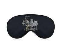 Loup hurle pleine lune sommeil masque pour les yeux doux sommeil couverture bandeau masque de sommeil couverture pour sommeil voyage