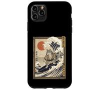 Loup Japonais Drôle Surf Kanagawa Wave Samurai Coque pour iPhone 11 Pro Max