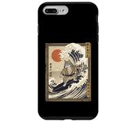 Loup Japonais Drôle Surf Kanagawa Wave Samurai Coque pour iPhone 7 Plus/8 Plus