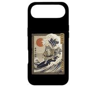 Loup Japonais Drôle Surf Kanagawa Wave Samurai Coque pour iPhone Air