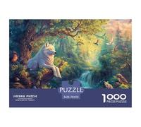 Loup King 1000 Piece ruisseau Jigsaw Puzzle for Adults Challenging Game Stress Relief Puzzle Cultivate The Spirit of Teamwork for Adults Gifts 70x50cm/1000pcs