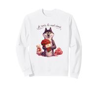Loup Le Mal AIMÉ Fete LA Saint Valentin Cadeau Femme Homme Sweatshirt