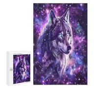 Loup majestueux étonnant Puzz 1000 Pièces JeuFamilJeu Éducatif Créatif Vision 3D Qualité Supérieure Relaxation & Art Caau Unique 1000 PCS