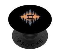 Loup Marchant dans la forêt Paysage Amants de Plein air PopSockets PopGrip Adhésif