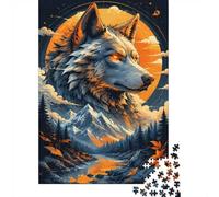 Loup Montagne Rivière 1000pcs pour Adultes Mini Puzzle Difficile