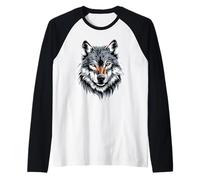 Loup Motif J'aime Les Loups Meute de Loups Loup Sauvage Manche Raglan