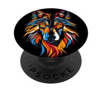 Loup Motif J'aime les Loups Meute de Loups Loup Sauvage PopSockets PopGrip Adhésif