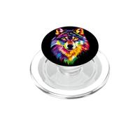 Loup Motif J'aime Les Loups Meute de Loups Loup Sauvage PopSockets PopGrip pour MagSafe