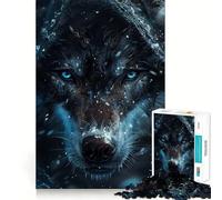 Loup mystérieux Puzzle 1000 pièces pour Adultes pour Un Jeu de réflexion, Un Moment de complicité, Une Surprise d'anniversaire (38x26cm)