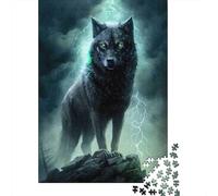 Loup Mythique Debout Puzzle 1000 Pièces Adultes Animaux Puzzles 1000 Pièces Jeu De Team Building Décor À La Maison 70x50cm/1000pcs