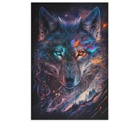 Loup nébuleux Puzzles en Bois Adultes Et Adolescents 1000 Pieces Enfants Puzzle Décoration Mur Moderne Art Jouets Cadeau Intéressants Unique Décor À La Maison
