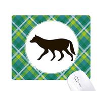 loup noir animal représentation réseaux verte grille pixel tapis de souris