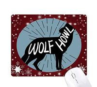 loup noir animal silhouette naturel tapis de souris en hiver flocon de neige