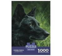 Loup Noir Puzzle 1000 Pièces Educa Jouet Divertissement Créatif Décoration Intérieure Animaux Jeu Éduchatif Challenge Toy Adultes Et Enfants À Partir De 14 Ans 70x50cm/1000pcs