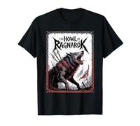 Loup Nordique épique Fenrir The Howl of Ragnarok Viking Spirit T-Shirt