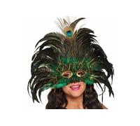 Boland Loup Peacock Queen avec paillettes, plumes et guirlandes – Vert (Anis, Menthe, Eau)