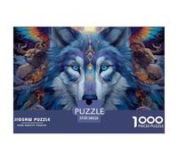 Loup Puissant Puzzle Adulte 1000 Pièces Loup Indomptable De Qualité Supérieure : Maîtrisez Le Défi du Puzzle Difficile - pour Un Large Panel Dès 14 Ans 38x26cm/1000pcs