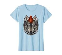 Loup punk rock avec maquillage Mohawk et Heavy Metal T-Shirt