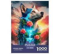 Loup Puzzle 1000 Pièces Art Collection bête of Prey Puzzle De Qualité Supérieure pour Adultes Et Enfants À Partir De 14 Ans38x26cm/1000pcs