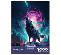 Loup Puzzle 1000 Pièces Educa Jouet en Bois Cadeau Unique De l'art De La Décoration Jeu Éduchatif Challenge Toy Adultes & Enfants des 14 Ans 70x50cm/1000pcs