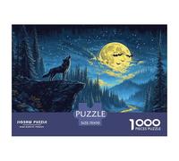 Loup Puzzle 1000 Pièces Educa Jouet en Bois Cadeau Unique De l'art De La Décoration Wildlife Jeu Éduchatif Challenge Toy pour Adultes Et Enfants À Partir De 12 Ans 70x50cm/1000pcs