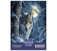 Loup Puzzle 1000 Pièces Educa Jouet en Bois Cadeau Unique Décoration Intérieure Jeu Éduchatif Challenge Toy Adultes & Enfants des 14 Ans 38x26cm/1000pcs