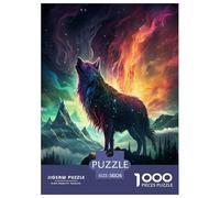 Loup Puzzle 1000 Pièces Educa Jouet en Bois Cadeau Unique Décoration Intérieure Jeu Éduchatif Challenge Toy Adultes & Enfants des 14 Ans 38x26cm/1000pcs
