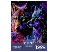 Loup Puzzle 1000 Pièces Educa Jouet en Bois Jeu D'Intelligence Décoration Intérieure Jeu Éduchatif Challenge Toy Adultes & Enfants des 14 Ans 38x26cm/1000pcs