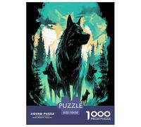 Loup Puzzle 1000 Pièces Educa Jouet en Bois Jeu D'Intelligence Décoration Intérieure Jeu Éduchatif Challenge Toy Adultes Et Enfants À Partir De 14 Ans 70x50cm/1000pcs