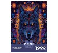 Loup Puzzle 1000 Pièces Educa Jouet en Bois Jeu D'Intelligence Décoration Intérieure Jeu Éduchatif Challenge Toy Adultes & Enfants des 14 Ans 70x50cm/1000pcs