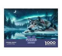 Loup Puzzle 1000 Pièces Educa Jouet Jeu D'Intelligence Décoration Intérieure Animaux Jeu Éducatif Challenge Toy Adultes Et Enfants À Partir De 14 Ans 70x50cm/1000pcs