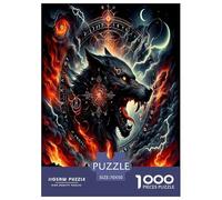 Loup Puzzle 1000 Pièces Jeu Éducatif Puzzle Premium Mystic Loup in The Wilderness Cadeaux pour Femmes, Hommes, Adultes Et Enfants 70x50cm/1000pcs